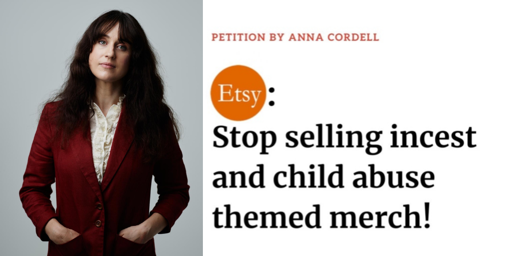 Petition to Etsy: Stop selling incest and child abuse themed merch!