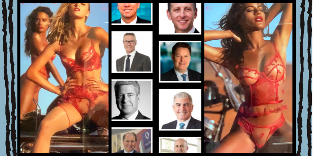 Legs spread, vulvas exposed: Champions of Change aid Brett Blundy brand’s faux female empowerment (again)