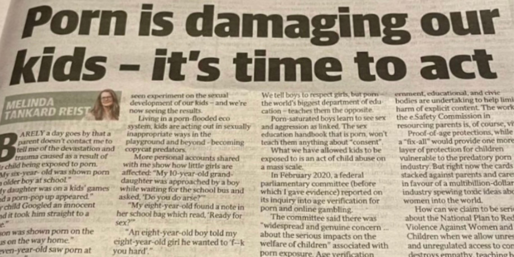 MTR opinion piece in Courier Mail: ‘Ready for sex?’ Horror note found in eight-year-old’s bag