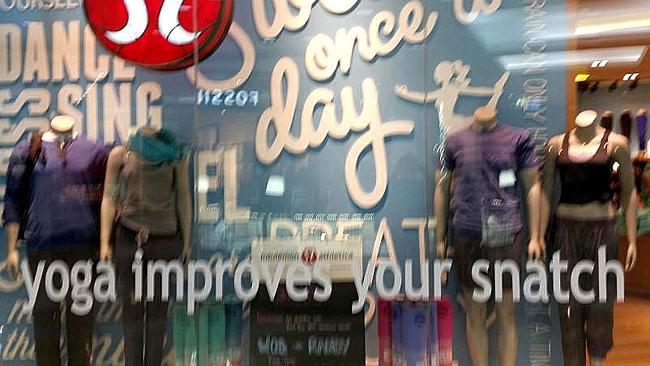 Lululemon forced to remove shop front window slogan following complaints