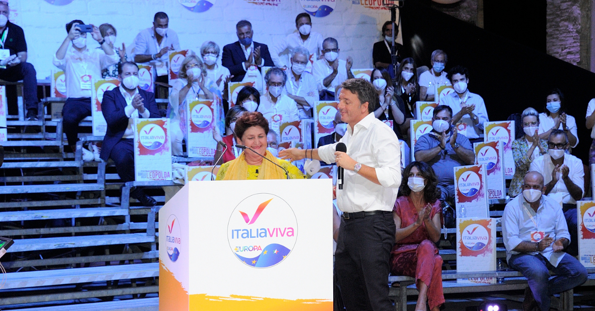 Matteo Renzi e Teresa Bellanova a Livorno