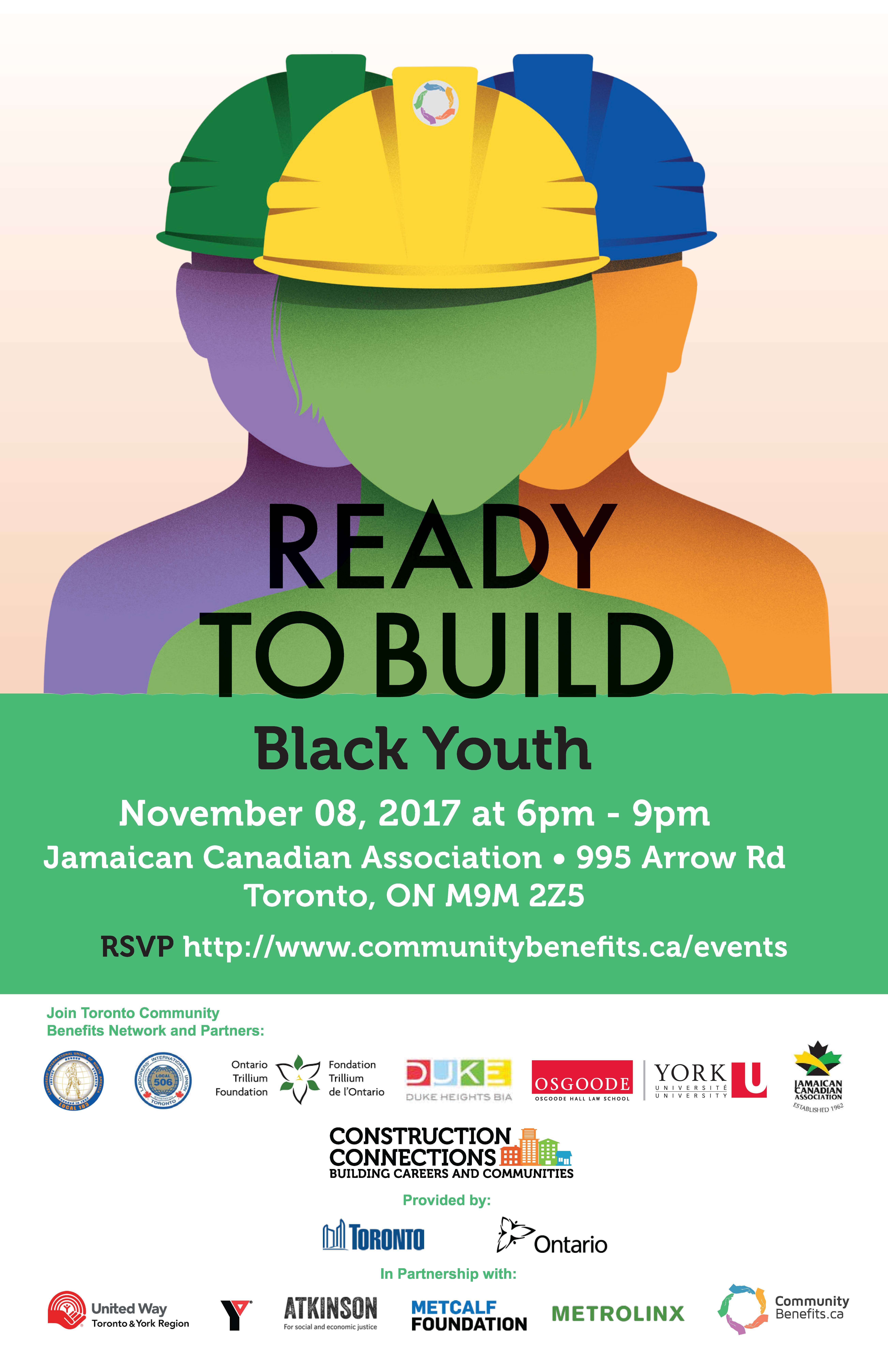 Ready to Build Black Youth November 8 2017 Toronto Community Benefits