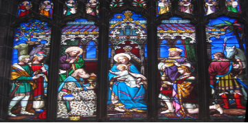 stained glass windows