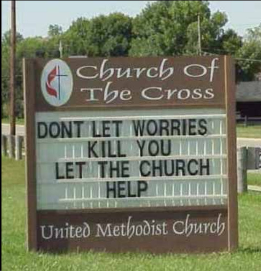 don't let worries kill you - let the church help