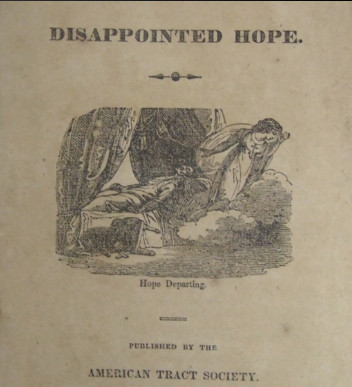 image of deathbed scene on cover of tract
