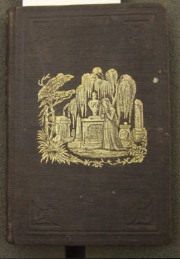 photo of gilt-decorated cover of a book