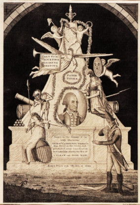image of engraving of monument