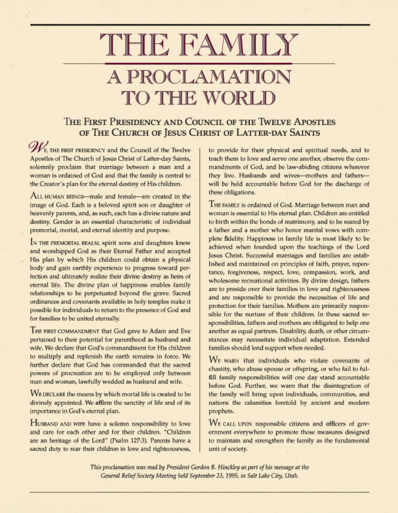 The Family - A Proclamation to the World