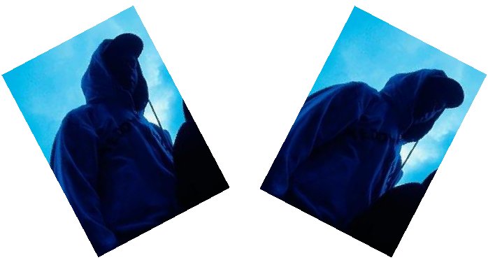 silhouette photos of two young men