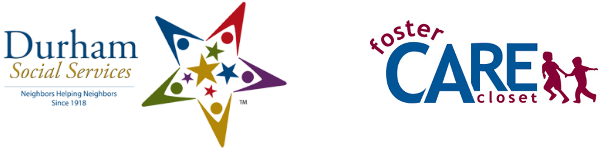 logos of Durham Social Services, Foster Care Closet
