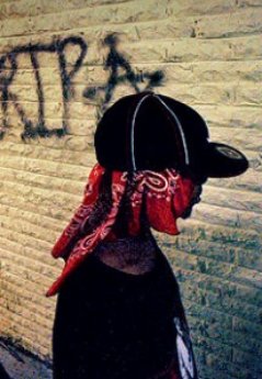 youth wearing what might be interpreted as gang colors