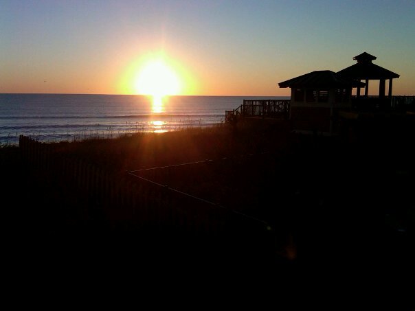 photo of sunset over the ocean