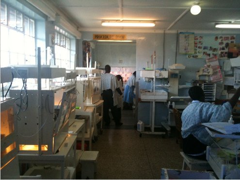 row of incubators for premature babies