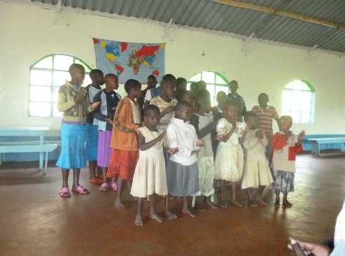 children singing