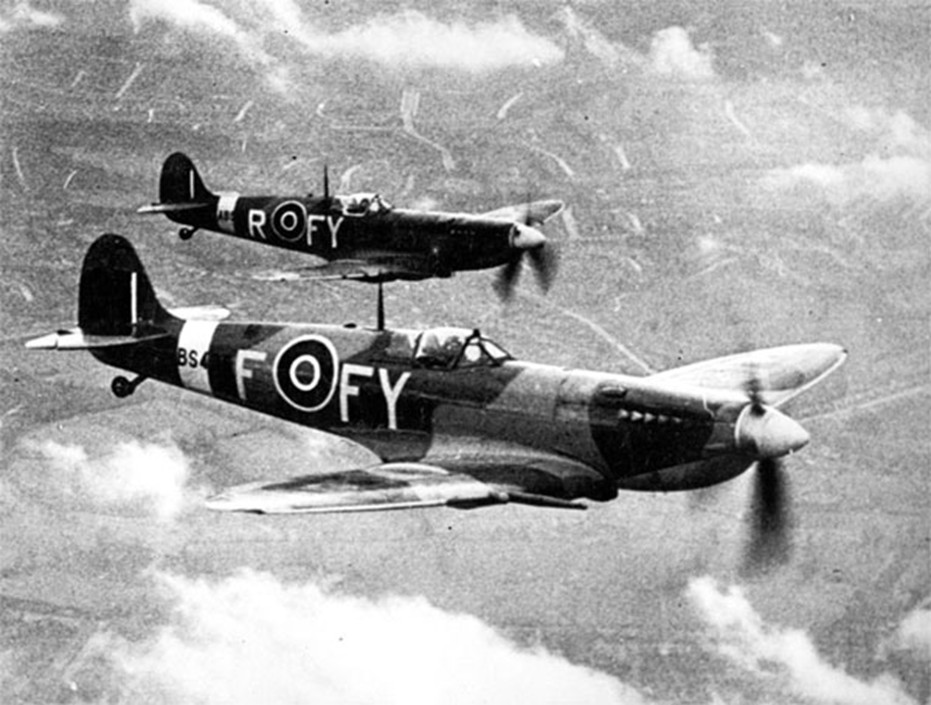 two fighter aircraft
