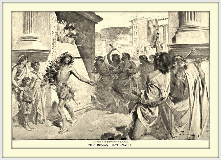 depiction of dancing during festival