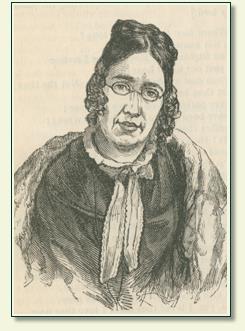 portrait of head and shoulders of a woman