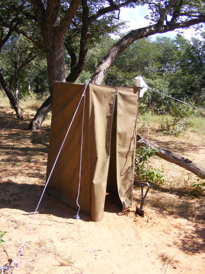 photo of toilet tent