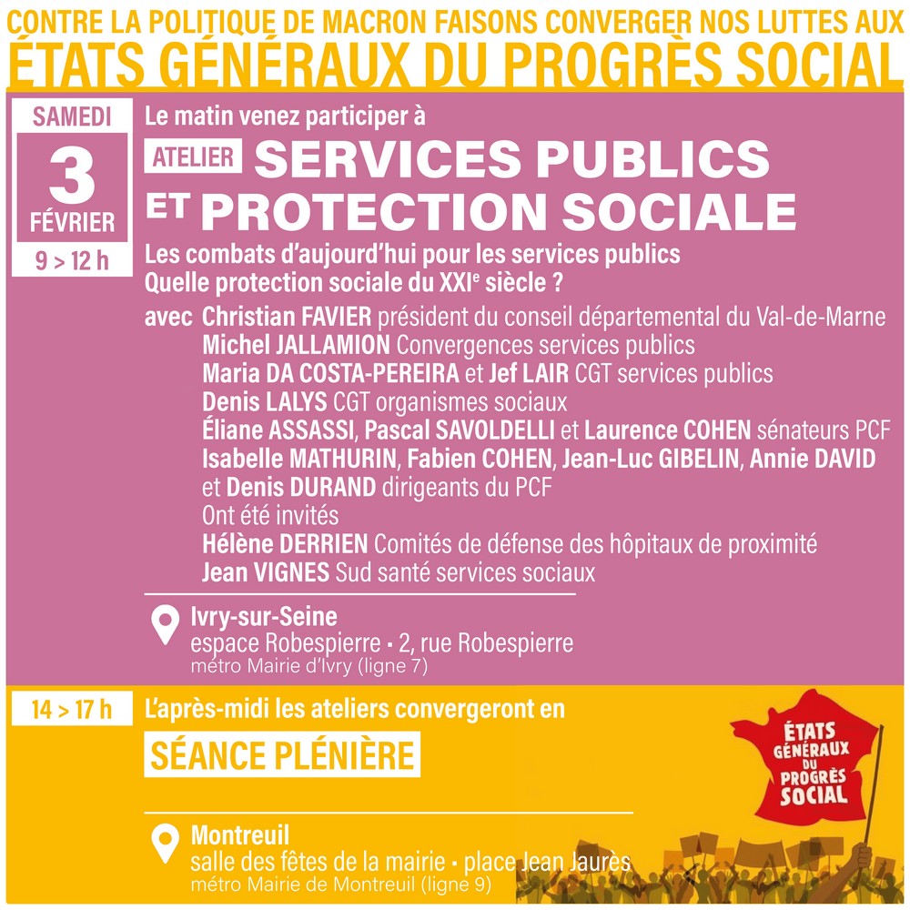 Services Publics Etat Généraux du Progrès Social