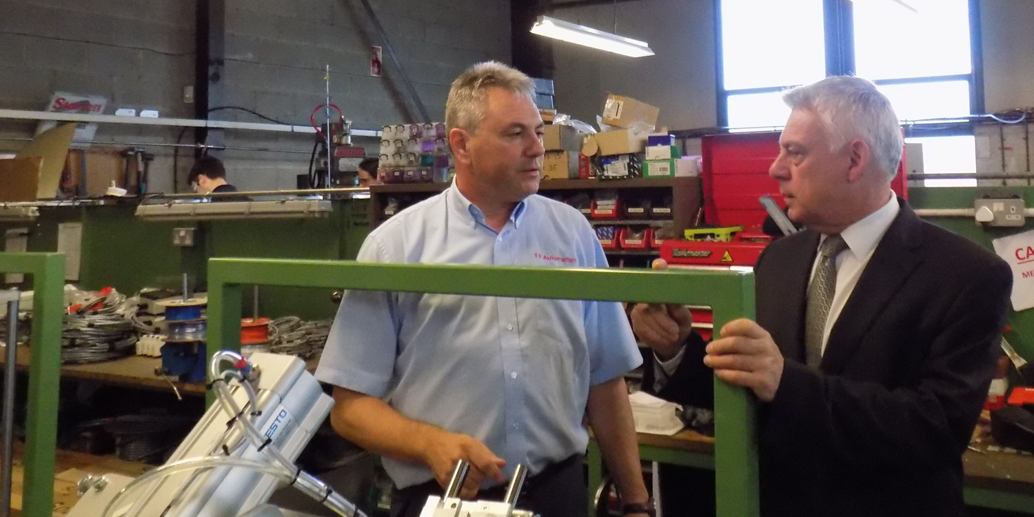 David Ward and Tony Hubbert from TF Automation
