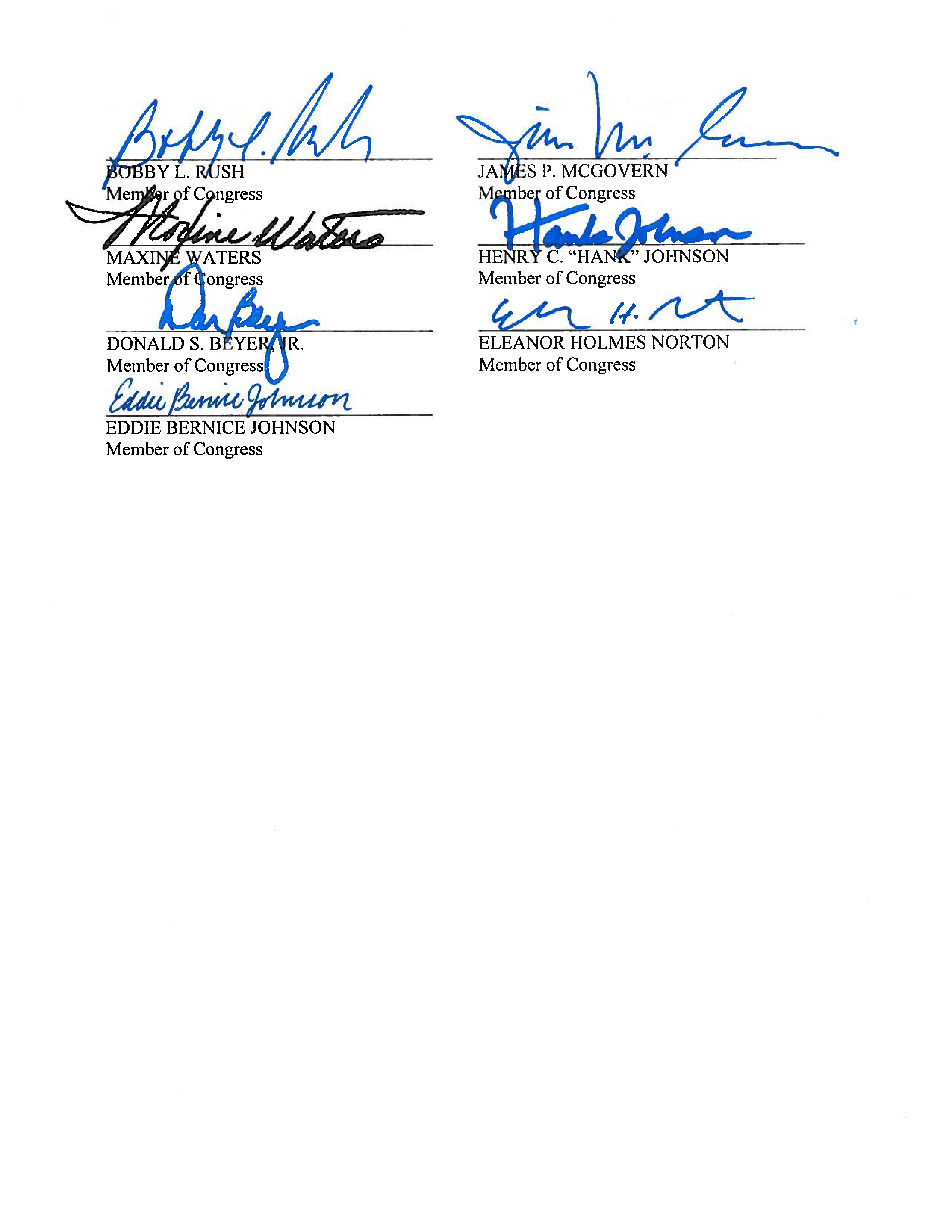 Letter to Secretary Kerry