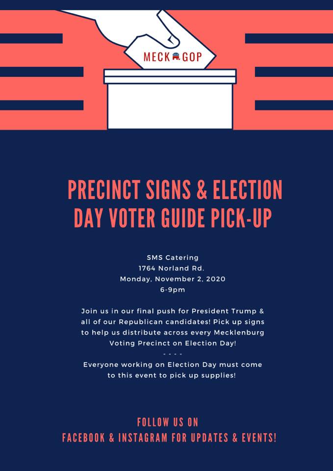 Election Eve Volunteer Rally - Mecklenburg County Republican Party