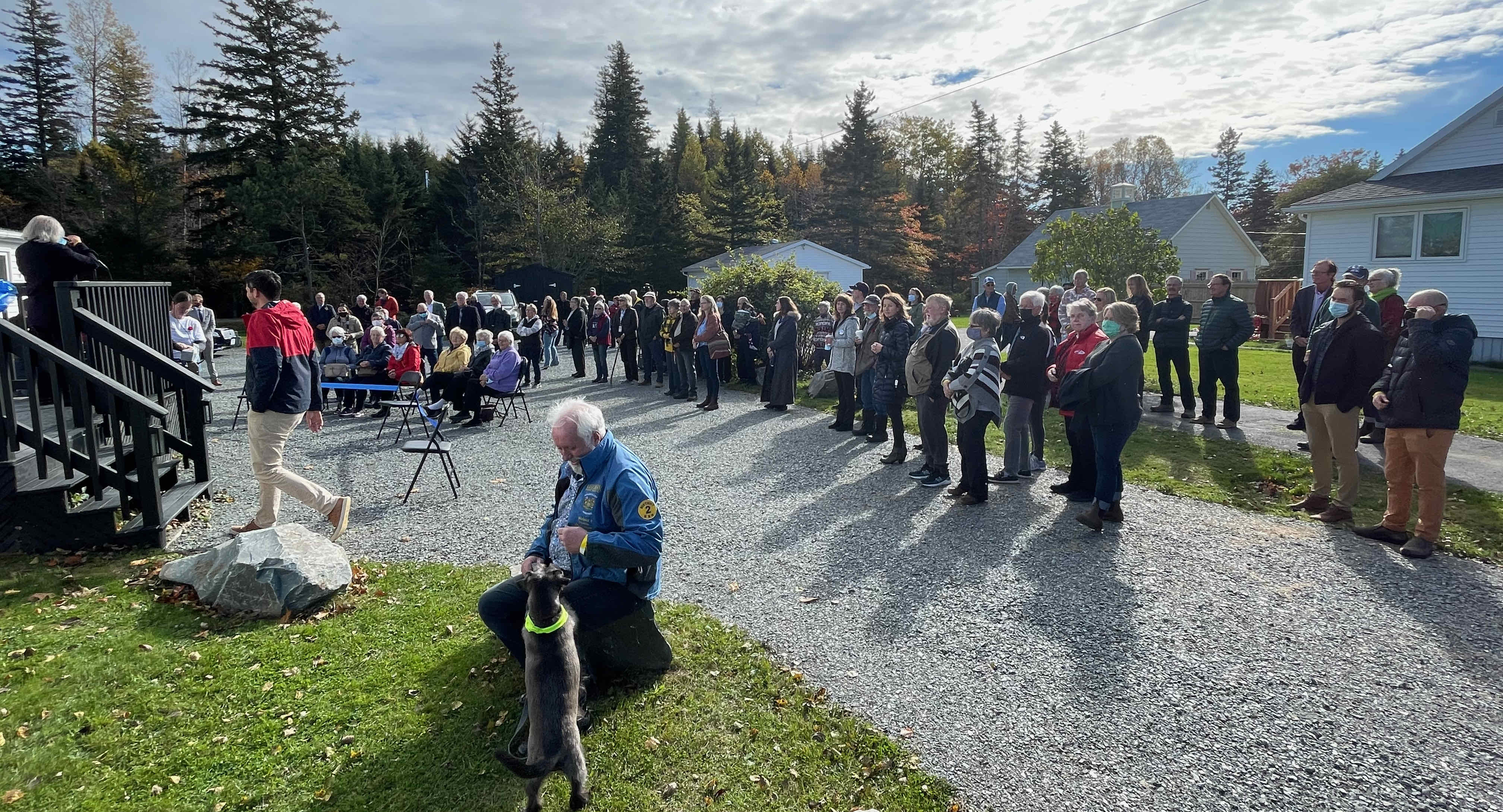 Crowd at the Whale Sanctuary opening