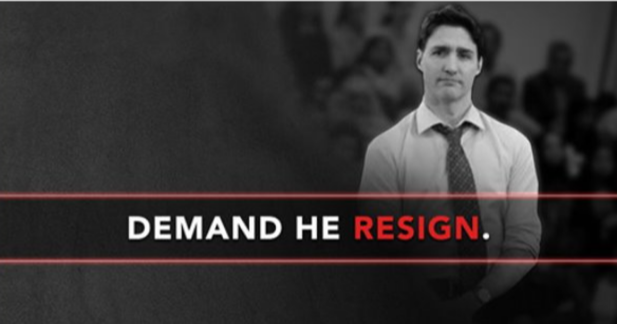 Conservative Facebook Ads Demand Trudeau's Resignation