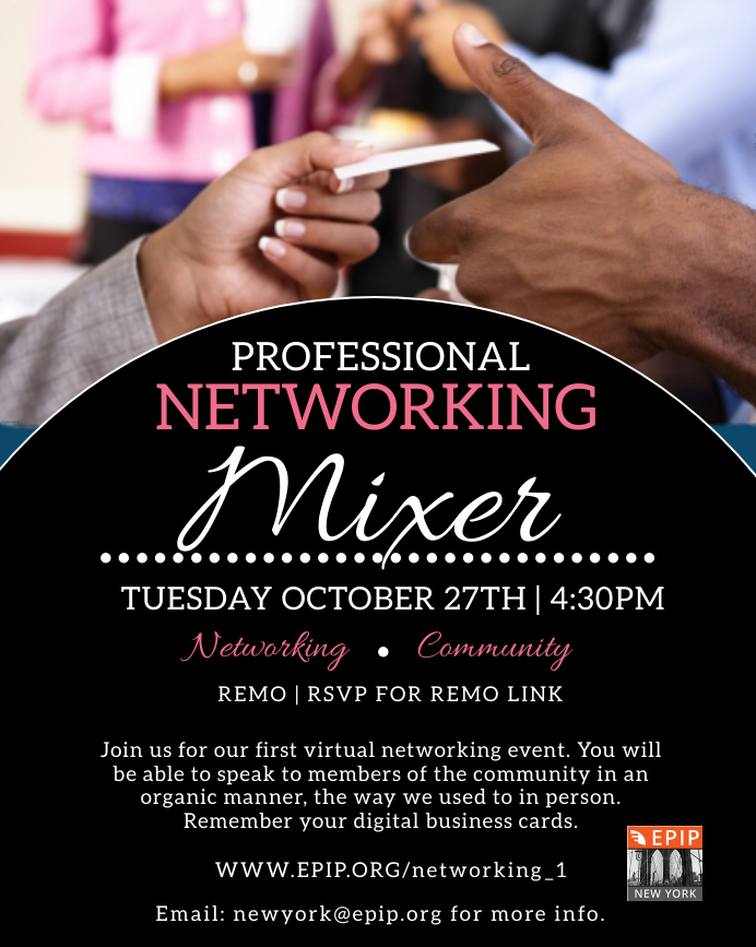 EPIP NY Virtual Professional Networking Mixer EPIP