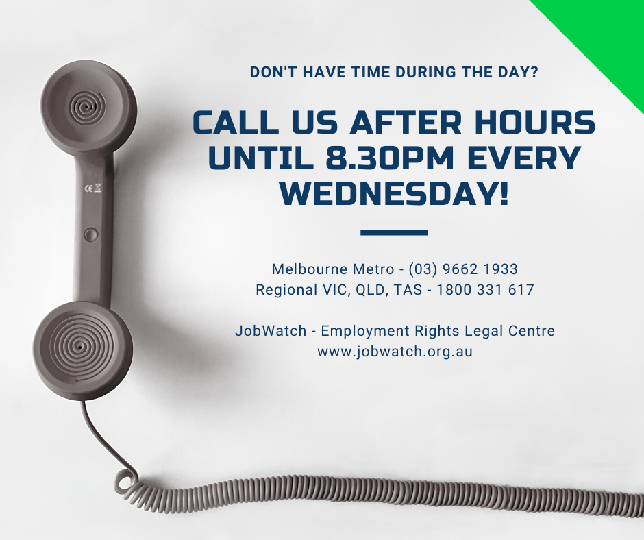 CLCs on the frontline: JobWatch