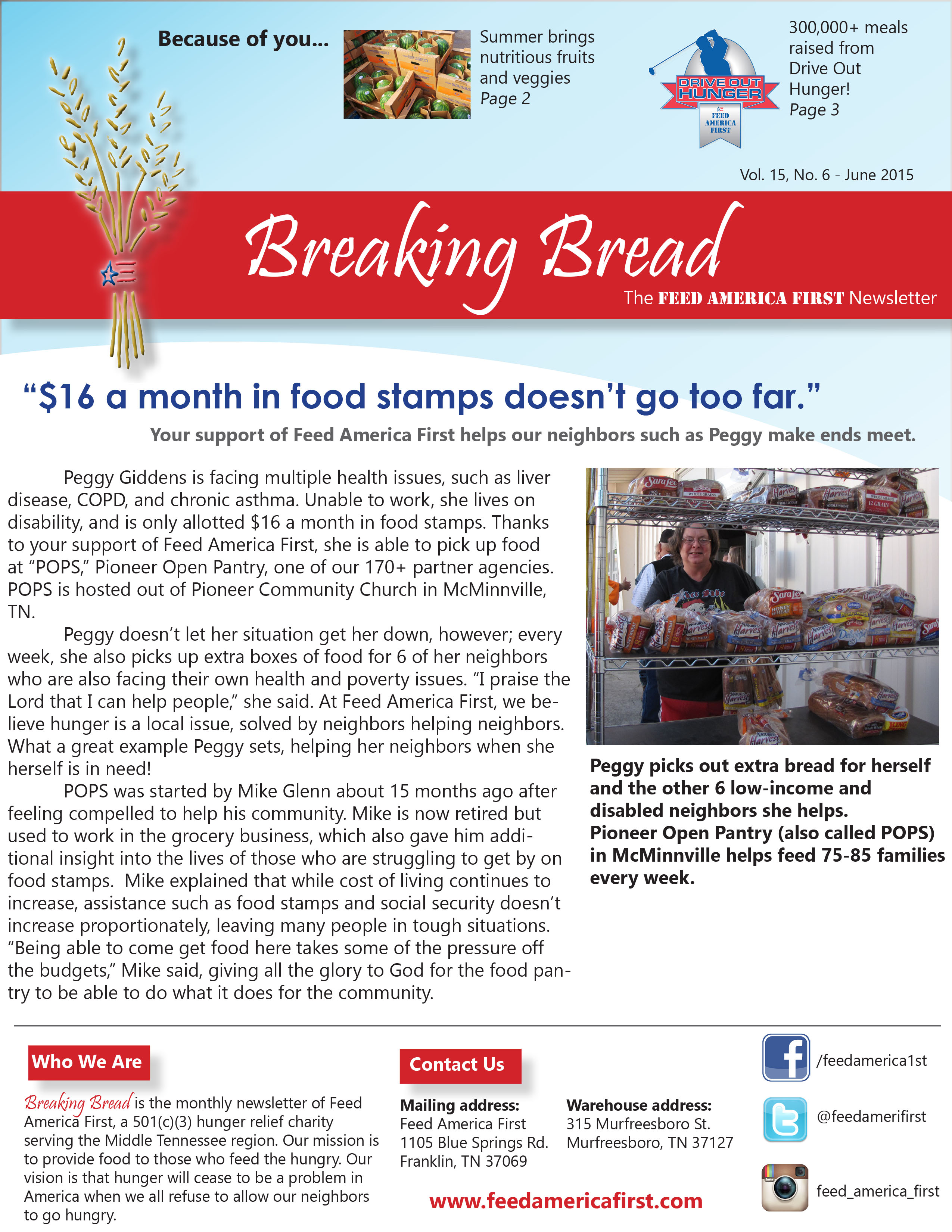 16 a month in food stamps doesn t go too far feed america first