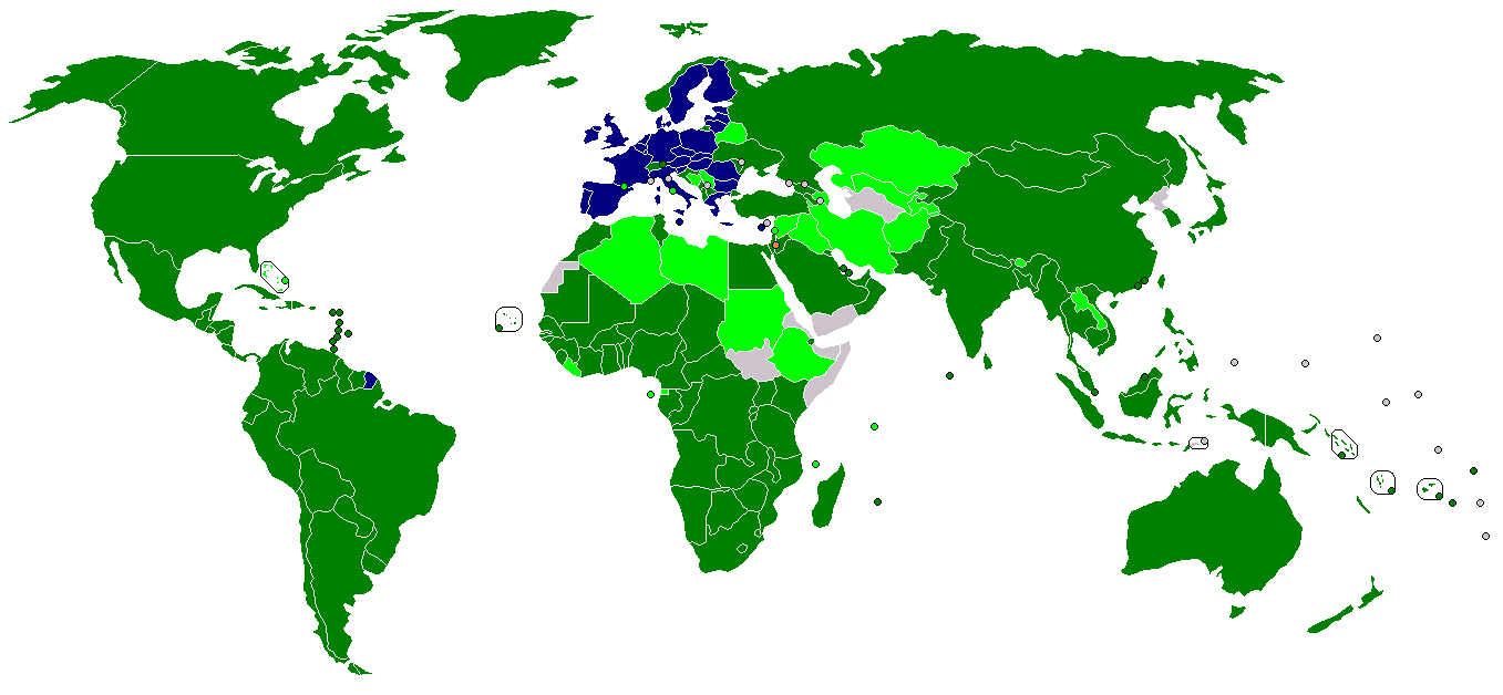WTO Map 2012 WTO Map 2012