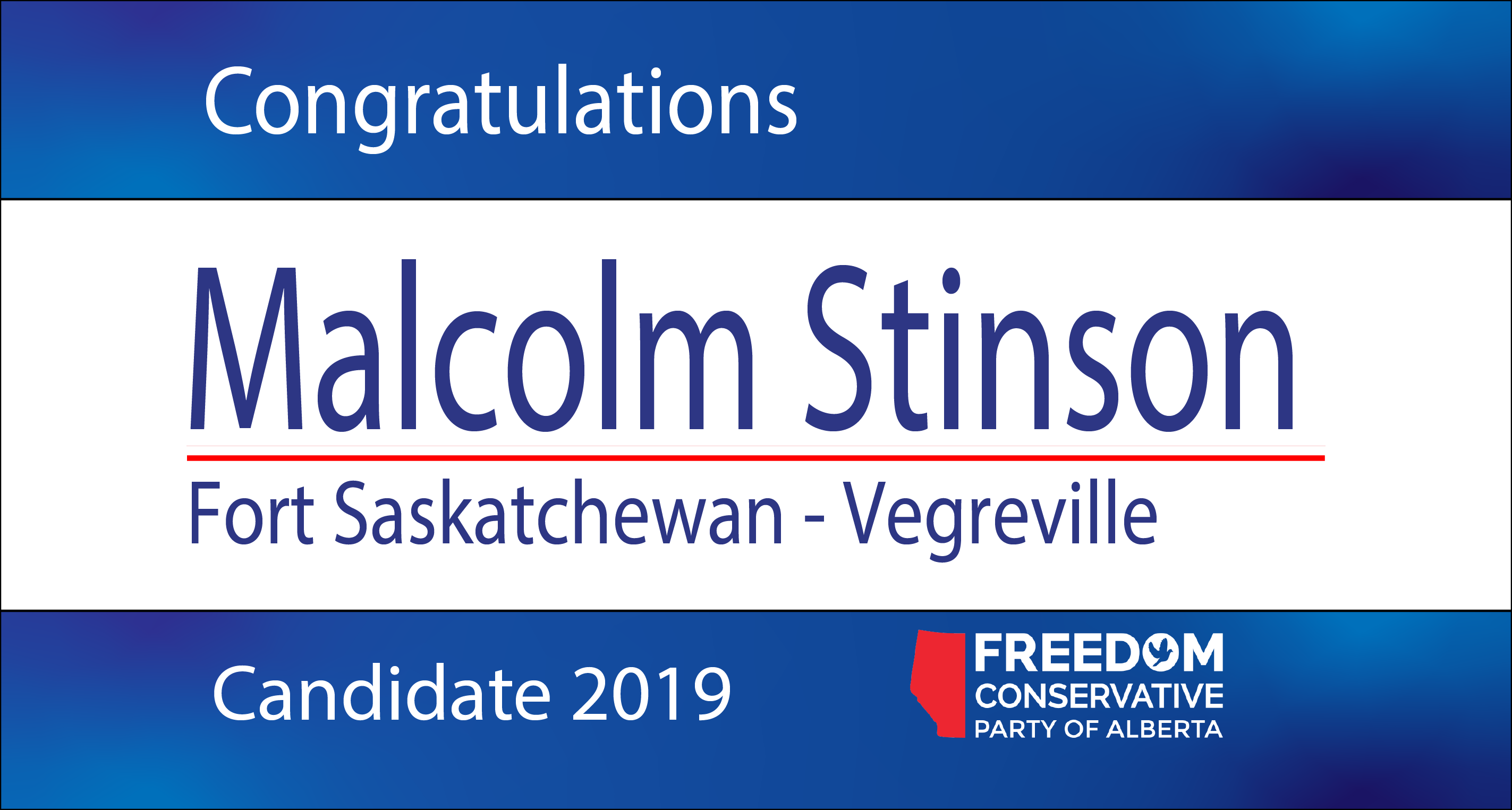 RELEASE: Malcolm Stinson Nominated as FCP Candidate for Fort Saskatchewan-Vegreville