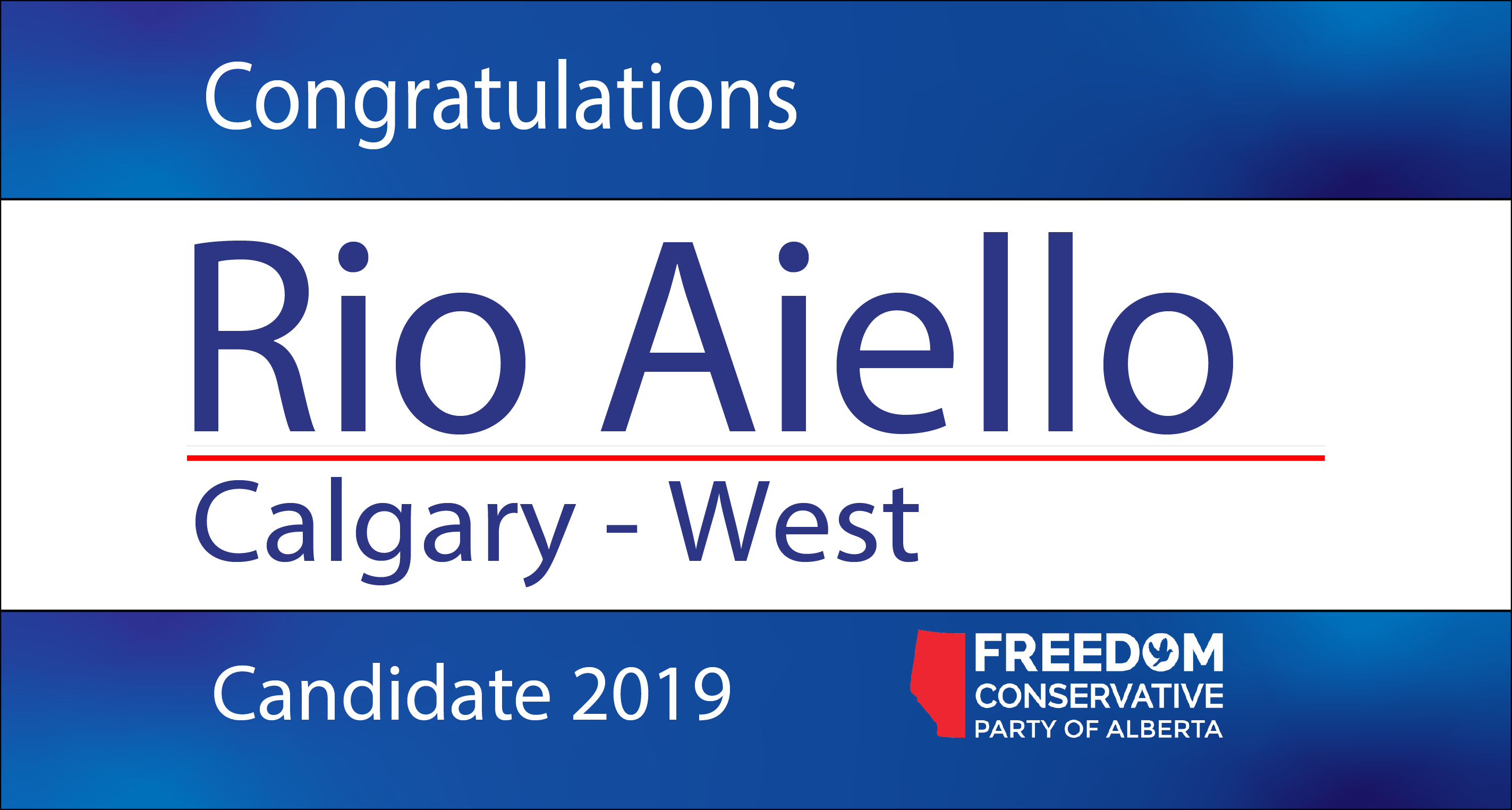 RELEASE: Rio Aiello Nominated as FCP Candidate for Calgary - West