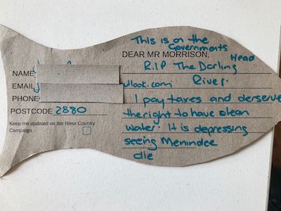 Post a dead fish to Parliament- Friends of the Earth Melbourne