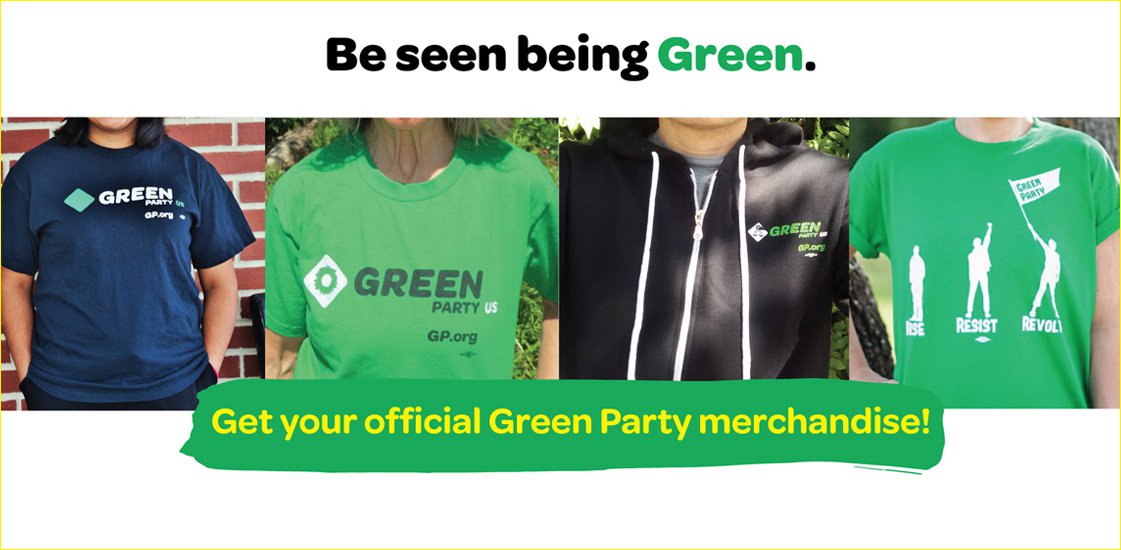 Green Party Official Party Merchandise
