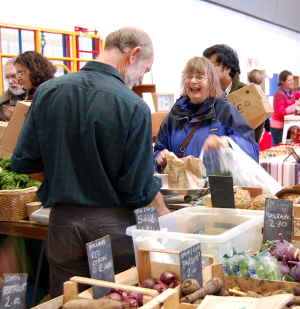 Mark Stevenson Selling Veg