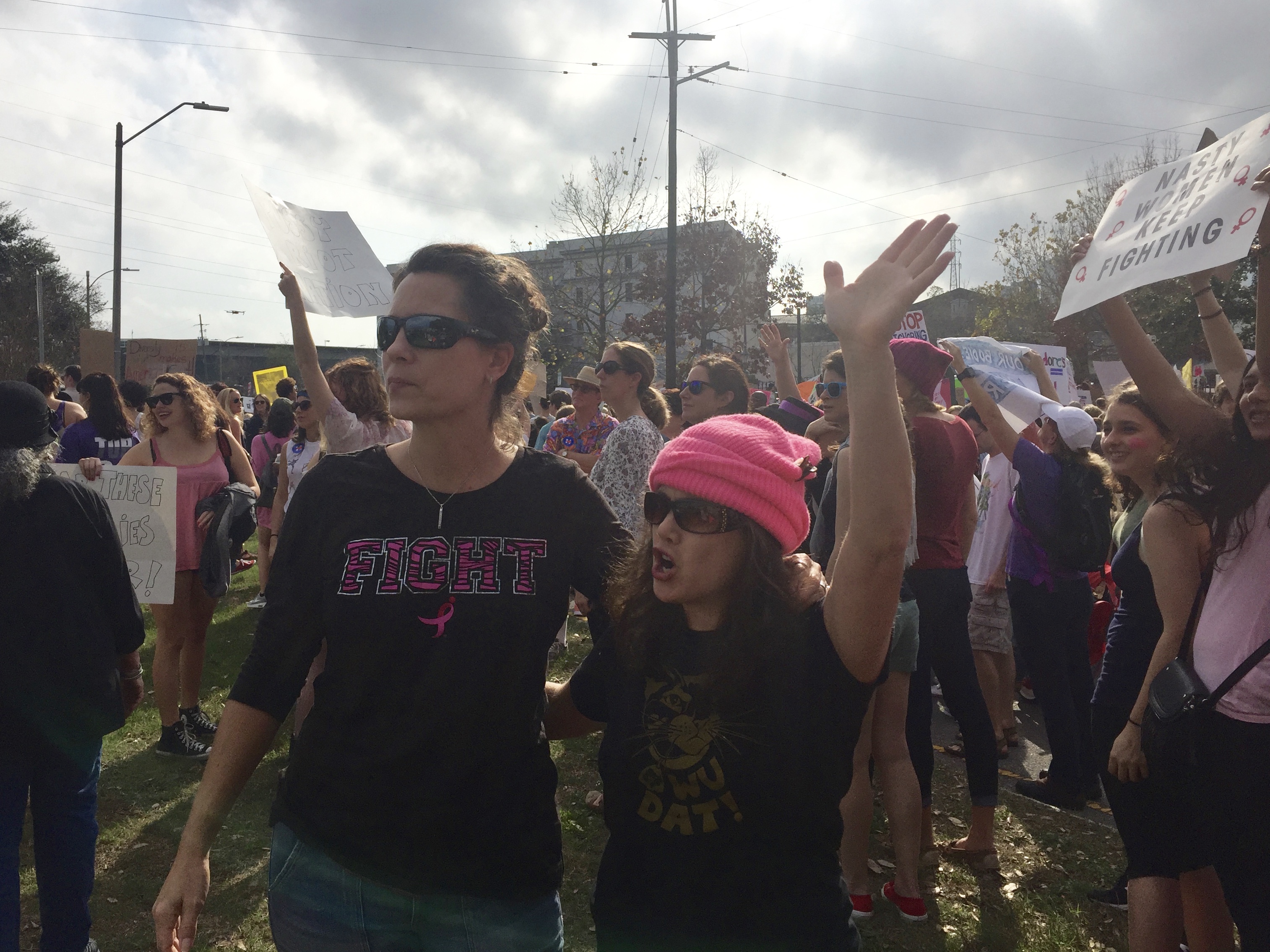 My wife and a friend at the Women’s March in New Orleans. Thanks to the random stranger who took this photo, whoever you are.