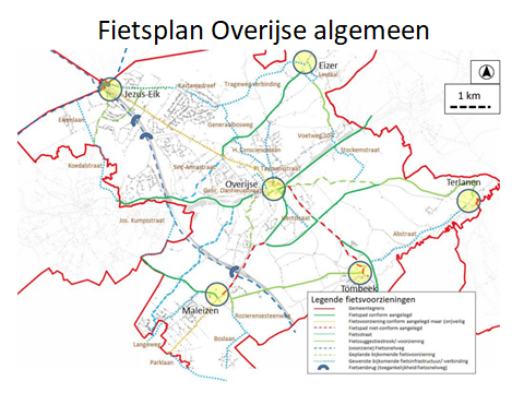 Fietsplan Overijse - Een veilig alternatief voor de actieve weggebruiker -  Groen Overijse