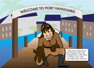 Emma App Screen Shot Welcome to Port Vanguard