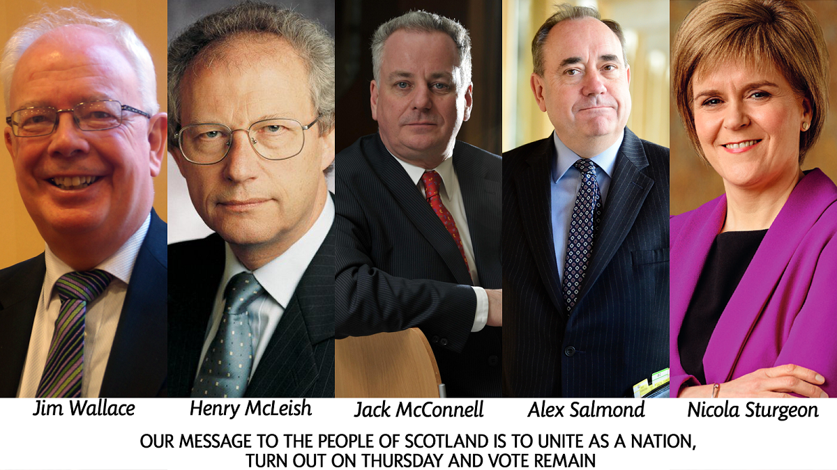 The Five First Ministers of Scotland