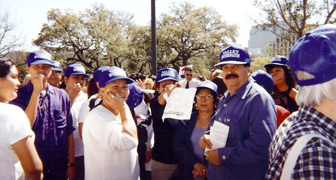1604 - VI - Valley Interfaith Leaders Assemble Outside - Archive