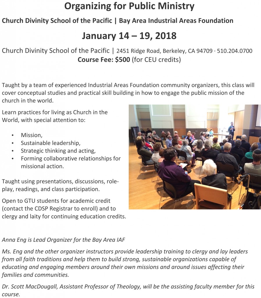 Microsoft Word - Organizing for Public Ministry 2018 - Course Fl