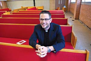 Lance Schmitz, Pastor of Capitol Hill Church of the Nazarine. mh