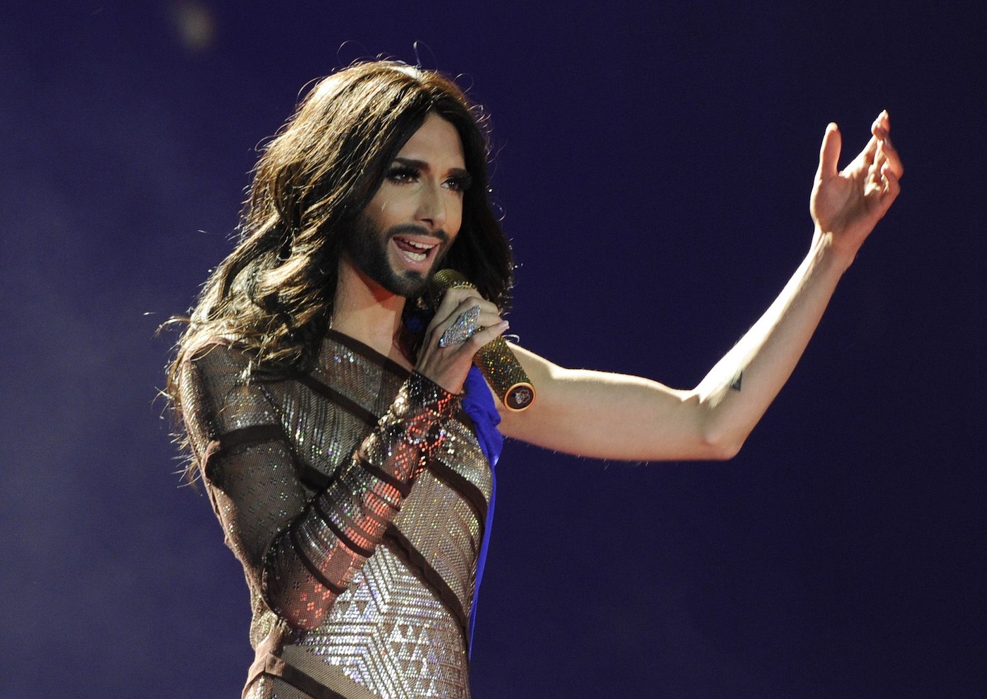 Conchita’s message is “It’s not about appearances; it’s about the human being. Everybody should live their lifes however they want, as long as nobody else gets hurt or is restricted in their own way of life.”|Photo: AFP Photo