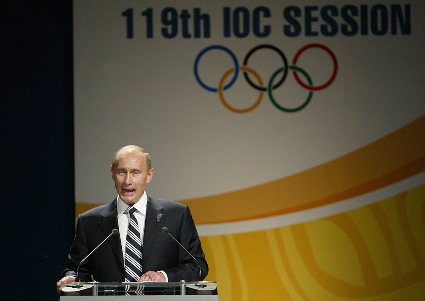 Vladimir Putin's speech in English at the 2007 IOC Session took Sochi over the line to become the host of the 2014 Olympic Winter Games. |Photo: The Wall Street Journal