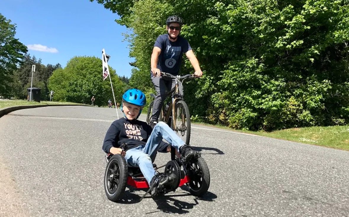 Miller Wild and his dad Darcy Photo by Karin Larsen CBC