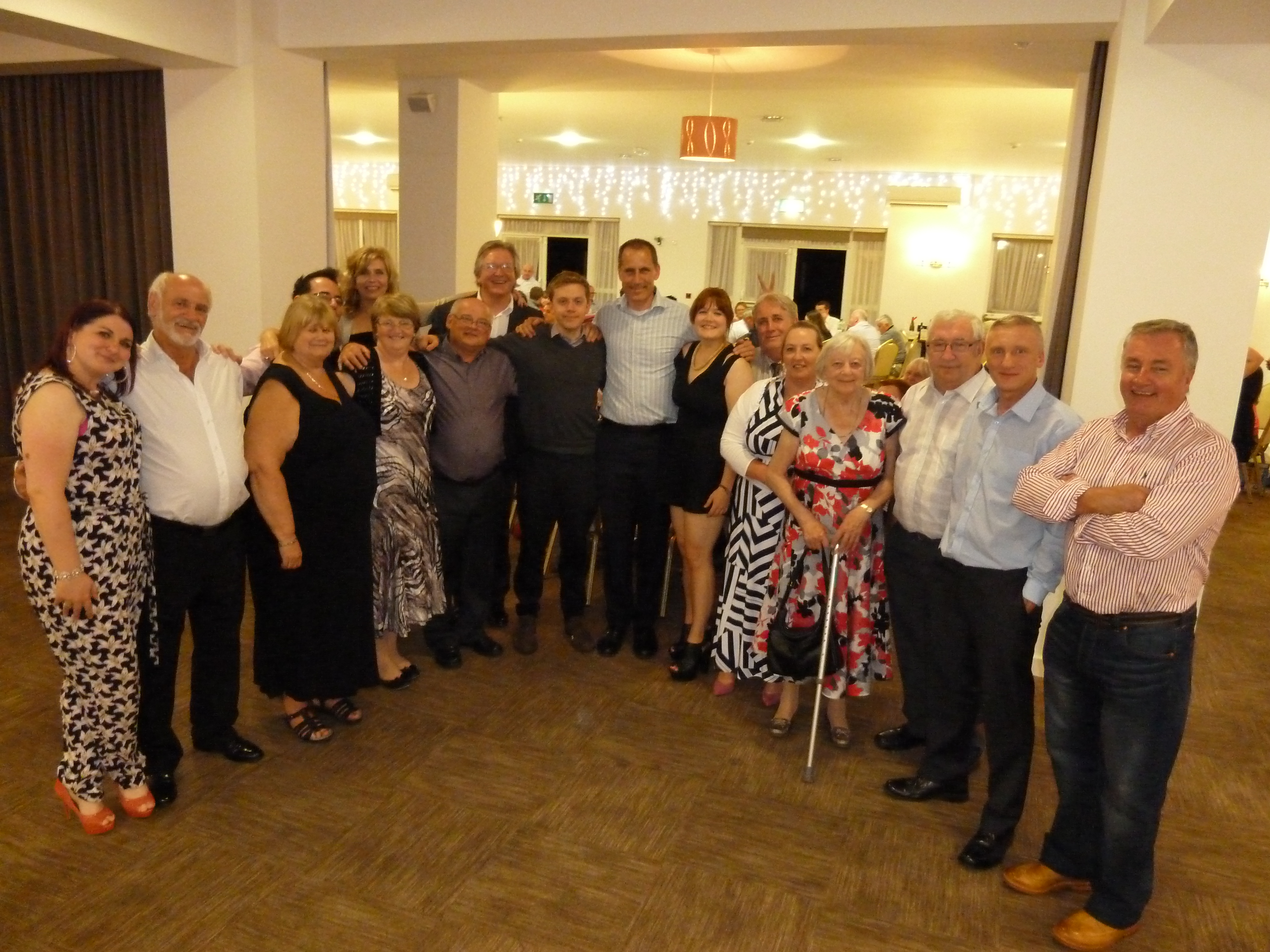 Owen Jones with some of the guests at the Sefton Central Labour dinner.