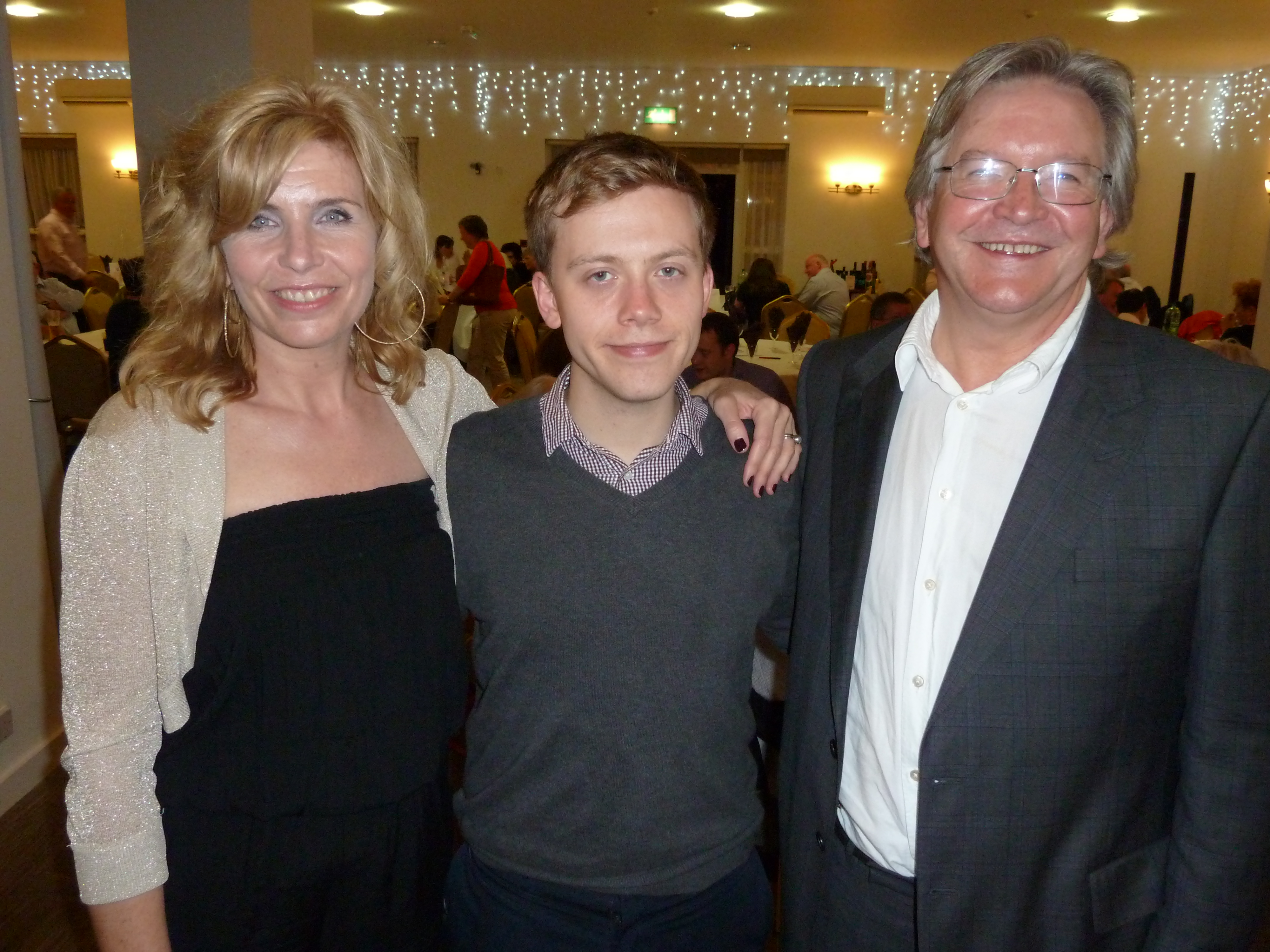 Sefton Council leader Cllr Peter Dowd and wife Liz with Owen Jones