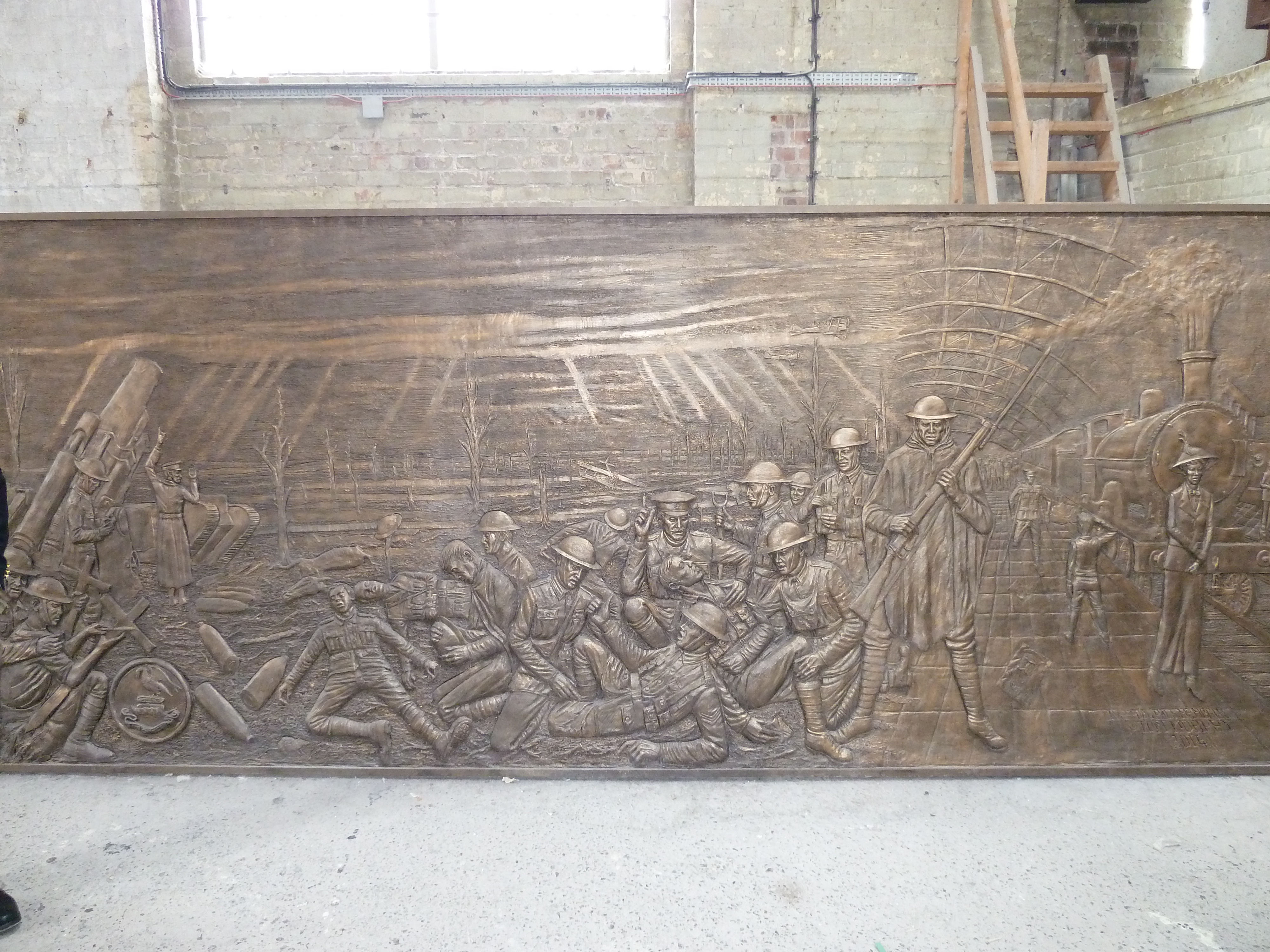 Tom Murphy's Liverpool Pals sculpture.
